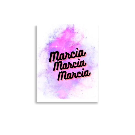 Marcia Marcia Marcia | The Brady Bunch | Poster Wall Art - Famous Lines Merchandise